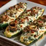 Best Spinach Mushroom Ricotta Stuffed Zucchini Recipe