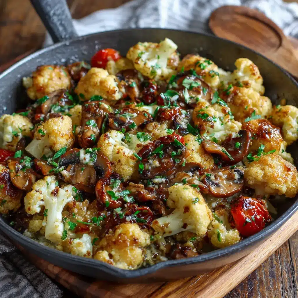 Sizzling Garlic Mushrooms Cauliflower Skillet Delight 8 Garlic Mushrooms Cauliflower Skillet upscaled 686552d60fb7c