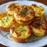 Golden Cheesy Mashed Potato Puffs