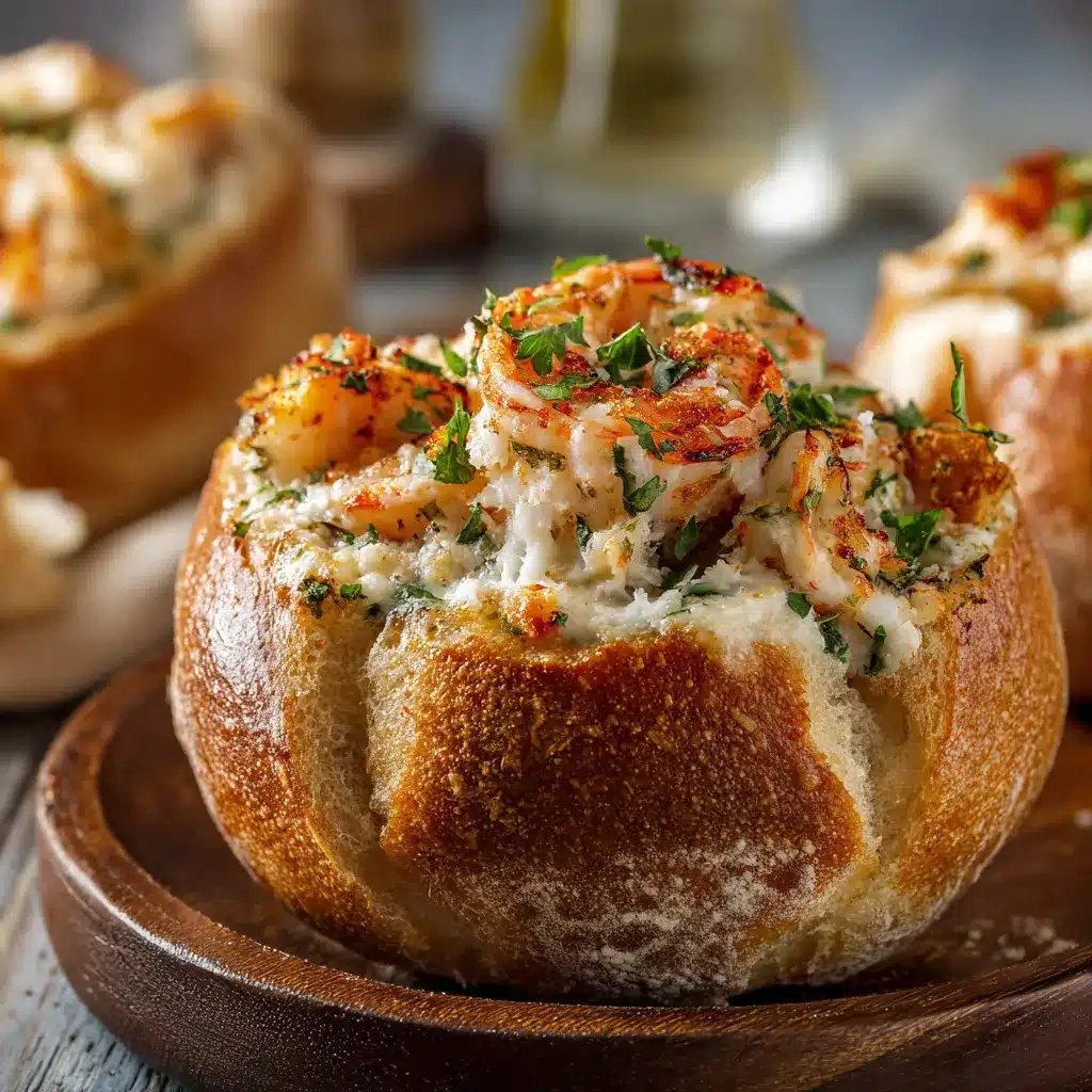 Decadent Stuffed Seafood Bread Bowls Irresistible Recipe 7 Irresistible Stuffed Seafood Bread upscaled 68655e507f45f