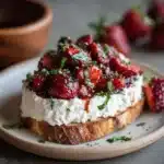 Whipped Feta with Roasted Strawberries